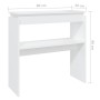 Mesa consola madera de ingeniería blanca 80x30x80 cm de vidaXL, Mesas auxiliares - Ref: Foro24-808314, Precio: 40,24 €, Descu...