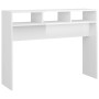 Glossy white engineered wood console table 105x30x80 cm by vidaXL, Side tables - Ref: Foro24-808311, Price: 56,20 €, Discount: %