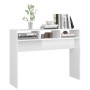 Glossy white engineered wood console table 105x30x80 cm by vidaXL, Side tables - Ref: Foro24-808311, Price: 56,20 €, Discount: %