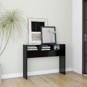 Black plywood console table 105x30x80 cm by vidaXL, Side tables - Ref: Foro24-808306, Price: 55,25 €, Discount: %