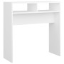 Mesa consola madera de ingeniería blanco 78x30x80 cm de vidaXL, Mesas auxiliares - Ref: Foro24-808296, Precio: 38,31 €, Descu...