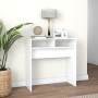 White engineered wood console table 78x30x80 cm by vidaXL, Side tables - Ref: Foro24-808296, Price: 38,31 €, Discount: %