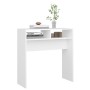 Mesa consola madera de ingeniería blanco 78x30x80 cm de vidaXL, Mesas auxiliares - Ref: Foro24-808296, Precio: 38,31 €, Descu...