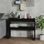 Black plywood console table 102x30x80 cm by vidaXL, Side tables - Ref: Foro24-808324, Price: 69,82 €, Discount: %