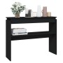 Black plywood console table 102x30x80 cm by vidaXL, Side tables - Ref: Foro24-808324, Price: 69,82 €, Discount: %