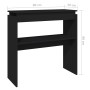 Mesa consola madera contrachapada negro 80x30x80 cm de vidaXL, Mesas auxiliares - Ref: Foro24-808315, Precio: 46,62 €, Descue...