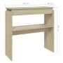 Mesa consola madera contrachapada roble Sonoma 80x30x80 cm de vidaXL, Mesas auxiliares - Ref: Foro24-808317, Precio: 41,22 €,...