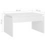 Couchtisch aus weißem Sperrholz, 68 x 50 x 38 cm von vidaXL, Couchtisch - Ref: Foro24-808332, Preis: 35,90 €, Rabatt: %