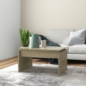 Oak Sonoma plywood coffee table 68x50x38 cm by vidaXL, Coffee table - Ref: Foro24-808335, Price: 39,40 €, Discount: %