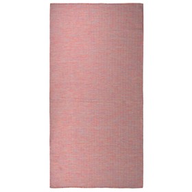 Alfombra de exterior de tejido plano rojo 100x200 cm de vidaXL, Alfombras - Ref: Foro24-340822, Precio: 32,99 €, Descuento: %