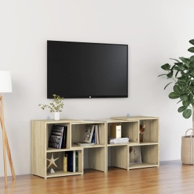 Mueble de TV madera contrachapada roble Sonoma 104x30x52 cm de vidaXL, Muebles TV - Ref: Foro24-808353, Precio: 55,74 €, Desc...