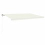 Toldo automático con LED sensor de viento crema 500x350 cm de vidaXL, Toldos - Ref: Foro24-3069032, Precio: 739,07 €, Descuen...