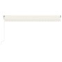 Automatisches Markisentuch mit LED-Windsensor Creme 500x350 cm von vidaXL, Markisen - Ref: Foro24-3069032, Preis: 739,07 €, R...