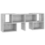 TV stand made of gray concrete plywood 104x30x52 cm by vidaXL, TV Furniture - Ref: Foro24-808354, Price: 53,49 €, Discount: %