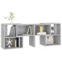 TV stand made of gray concrete plywood 104x30x52 cm by vidaXL, TV Furniture - Ref: Foro24-808354, Price: 53,49 €, Discount: %