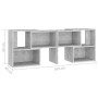 TV stand made of gray concrete plywood 104x30x52 cm by vidaXL, TV Furniture - Ref: Foro24-808354, Price: 53,49 €, Discount: %