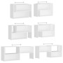 White plywood TV cabinet 149x30x52 cm by vidaXL, TV Furniture - Ref: Foro24-808359, Price: 81,37 €, Discount: %