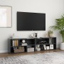 TV stand made of gray plywood 149x30x52 cm by vidaXL, TV Furniture - Ref: Foro24-808361, Price: 65,97 €, Discount: %