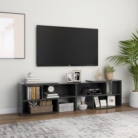 TV stand made of gray plywood 149x30x52 cm by vidaXL, TV Furniture - Ref: Foro24-808361, Price: 65,99 €, Discount: %