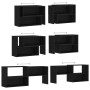 Schwarzer TV-Schrank aus Sperrholz, 149 x 30 x 52 cm von vidaXL, TV-Möbel - Ref: Foro24-808360, Preis: 65,82 €, Rabatt: %