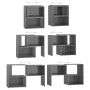 Hochglanzgrauer TV-Schrank aus Sperrholz, 104 x 30 x 52 cm von vidaXL, TV-Möbel - Ref: Foro24-808358, Preis: 46,49 €, Rabatt: %