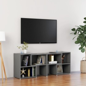 Gray plywood TV cabinet 104x30x52 cm by vidaXL, TV Furniture - Ref: Foro24-808352, Price: 48,47 €, Discount: %