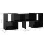 Glossy black plywood TV cabinet 104x30x52 cm by vidaXL, TV Furniture - Ref: Foro24-808357, Price: 69,94 €, Discount: %