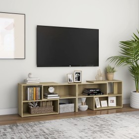 Sonoma oak plywood TV cabinet 149x30x52 cm by vidaXL, TV Furniture - Ref: Foro24-808362, Price: 67,99 €, Discount: %