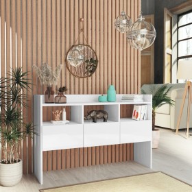 Glossy white plywood sideboard 105x30x70 cm by vidaXL, Sideboards - Ref: Foro24-808383, Price: 77,11 €, Discount: %