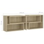 Mueble de TV madera contrachapada roble Sonoma 149x30x52 cm de vidaXL, Muebles TV - Ref: Foro24-808362, Precio: 81,81 €, Desc...