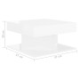 Mesa de centro madera de ingeniería gris brillo 57x57x30 cm de vidaXL, Mesas de centro - Ref: Foro24-808374, Precio: 80,43 €,...