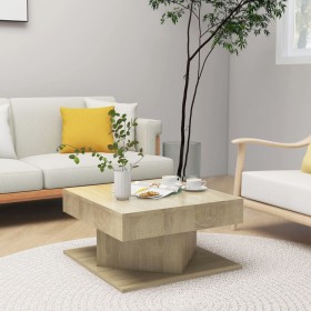 Sonoma oak plywood coffee table 57x57x30 cm by vidaXL, Coffee table - Ref: Foro24-808371, Price: 51,82 €, Discount: %