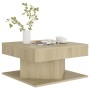 Sonoma oak plywood coffee table 57x57x30 cm by vidaXL, Coffee table - Ref: Foro24-808371, Price: 49,31 €, Discount: %