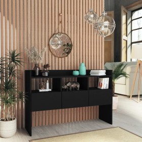 Schwarzes Sperrholz-Sideboard 105x30x70 cm von vidaXL, Sideboards - Ref: Foro24-808378, Preis: 81,80 €, Rabatt: %