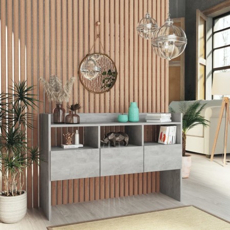 Concrete gray plywood sideboard 105x30x70 cm by vidaXL, Sideboards - Ref: Foro24-808381, Price: 66,16 €, Discount: %