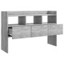 Aparador de madera contrachapada gris hormigón 105x30x70 cm de vidaXL, Aparadores - Ref: Foro24-808381, Precio: 66,16 €, Desc...