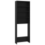 Black washing machine cabinet 64x24x190 cm by vidaXL, Accessories for washing machines and dryers - Ref: Foro24-808405, Price...