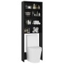 Black washing machine cabinet 64x24x190 cm by vidaXL, Accessories for washing machines and dryers - Ref: Foro24-808405, Price...