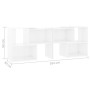 White plywood TV cabinet 104x30x52 cm by vidaXL, TV Furniture - Ref: Foro24-808350, Price: 48,82 €, Discount: %