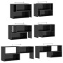 Hochglanzgrauer TV-Schrank aus Sperrholz, 149 x 30 x 52 cm von vidaXL, TV-Möbel - Ref: Foro24-808367, Preis: 62,73 €, Rabatt: %