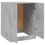 Betongrauer Waschmaschinenschrank 71x71,5x91,5 cm von vidaXL, Zubehör für Waschmaschinen und Trockner - Ref: Foro24-808399, P...