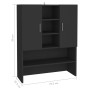 Armario de lavadora negro 70,5x25,5x90 cm de vidaXL, Accesorios para lavadoras y secadoras - Ref: Foro24-808387, Precio: 61,5...