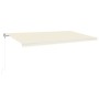 Toldo automático con LED sensor de viento crema 600x350 cm de vidaXL, Toldos - Ref: Foro24-3069052, Precio: 771,40 €, Descuen...