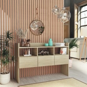 Oak Sonoma plywood sideboard 105x30x70 cm by vidaXL, Sideboards - Ref: Foro24-808380, Price: 70,99 €, Discount: %