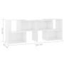 Sperrholz TV-Möbel glänzend weiß 104x30x52 cm von vidaXL, TV-Möbel - Ref: Foro24-808356, Preis: 46,49 €, Rabatt: %