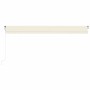 Automatic awning with LED wind sensor cream 600x350 cm by vidaXL, Awnings - Ref: Foro24-3069052, Price: 771,40 €, Discount: %