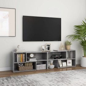 Mueble de TV madera contrachapada gris hormigón 149x30x52 cm de vidaXL, Muebles TV - Ref: Foro24-808363, Precio: 85,37 €, Des...