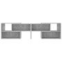 TV stand made of gray concrete plywood 149x30x52 cm by vidaXL, TV Furniture - Ref: Foro24-808363, Price: 85,37 €, Discount: %