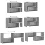 TV stand made of gray concrete plywood 149x30x52 cm by vidaXL, TV Furniture - Ref: Foro24-808363, Price: 85,37 €, Discount: %