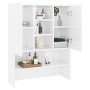 Armario de lavadora blanco brillante 70,5x25,5x90 cm de vidaXL, Accesorios para lavadoras y secadoras - Ref: Foro24-808392, P...